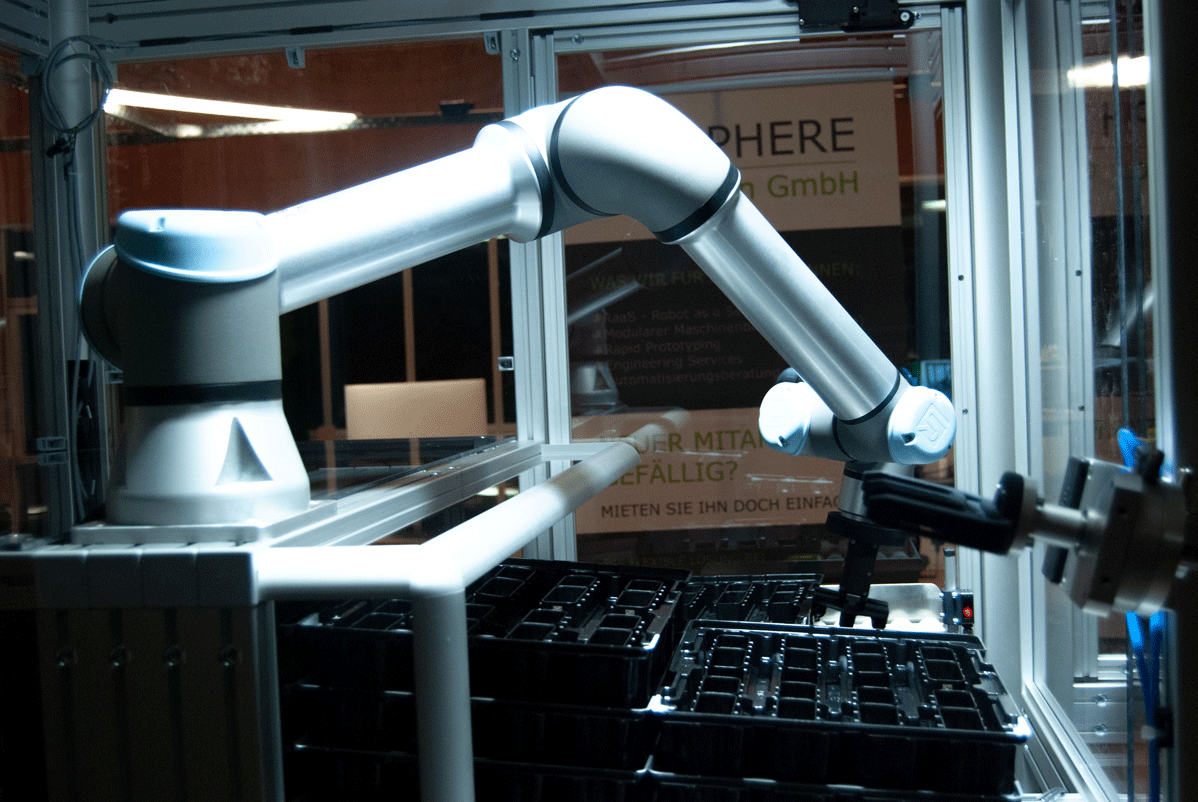 Arm in Betrieb - ECO feeder - Ecosphere Automation GmbH